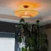 Kinder QAZQA Kinderzimmerlampen|Schlafzimmerlampen*Orientalische Deckenlampe Bambus 50 cm - Ostrava