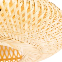 Kinder QAZQA Kinderzimmerlampen|Schlafzimmerlampen*Orientalische Deckenlampe Bambus 40 cm - Ostrava