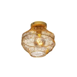 QAZQA Deckenleuchten|Wohnzimmerlampen*Orientalische Deckenlampe Gold 25 cm - Vadi