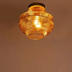 QAZQA Deckenleuchten|Wohnzimmerlampen*Orientalische Deckenlampe Gold 25 cm - Vadi