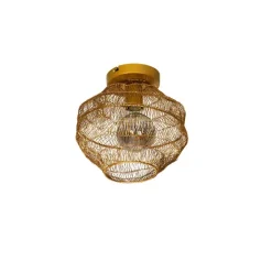 QAZQA Deckenleuchten|Wohnzimmerlampen*Orientalische Deckenlampe Gold 25 cm - Vadi