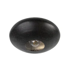 QAZQA Deckenleuchten|Wohnzimmerlampen*Orientalische Deckenlampe schwarz mit Gold 40 cm - Radiance