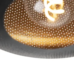 QAZQA Deckenleuchten|Wohnzimmerlampen*Orientalische Deckenlampe schwarz mit Gold 40 cm - Radiance