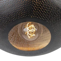 QAZQA Deckenleuchten|Wohnzimmerlampen*Orientalische Deckenlampe schwarz mit Gold 40 cm - Radiance