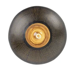 QAZQA Deckenleuchten|Wohnzimmerlampen*Orientalische Deckenlampe schwarz mit Gold 40 cm - Radiance