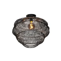 QAZQA Deckenleuchten|Wohnzimmerlampen*Orientalische Deckenlampe schwarz 45 cm - Vadi