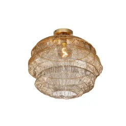 QAZQA Schlafzimmerlampen|Küchenlampen*Orientalische Deckenlampe Gold 45 cm - Vadi