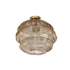 QAZQA Schlafzimmerlampen|Küchenlampen*Orientalische Deckenlampe Gold 45 cm - Vadi