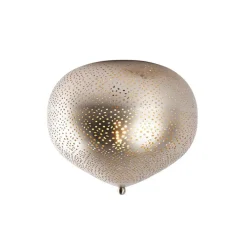 QAZQA Schlafzimmerlampen|Wohnzimmerlampen*Orientalische Deckenleuchte Stahl mit Lichteffekt - Sinbad