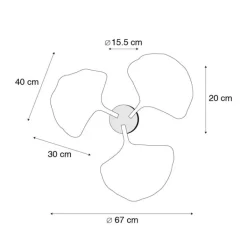 QAZQA Küchenlampen|Deckenleuchten*Orientalische Deckenleuchte aus Messing mit schwarzem 3-Licht - Louka
