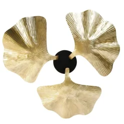 QAZQA Küchenlampen|Deckenleuchten*Orientalische Deckenleuchte aus Messing mit schwarzem 3-Licht - Louka