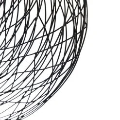 QAZQA Deckenleuchten|Wohnzimmerlampen*Orientalische Deckenleuchte schwarz 60 cm - Glan