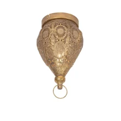 QAZQA Deckenleuchten|Wohnzimmerlampen*Orientalische Deckenleuchte Gold 19 cm - Mowgli
