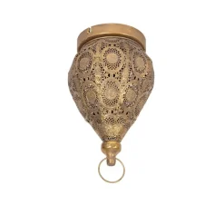 QAZQA Deckenleuchten|Wohnzimmerlampen*Orientalische Deckenleuchte Gold 19 cm - Mowgli