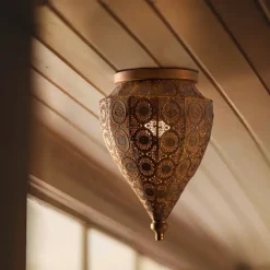 QAZQA Deckenleuchten|Wohnzimmerlampen*Orientalische Deckenleuchte Gold 19 cm - Mowgli