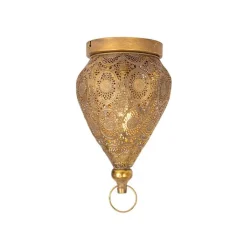 QAZQA Deckenleuchten|Wohnzimmerlampen*Orientalische Deckenleuchte Gold 19 cm - Mowgli