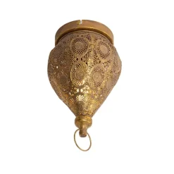 QAZQA Deckenleuchten|Wohnzimmerlampen*Orientalische Deckenleuchte Gold 19 cm - Mowgli