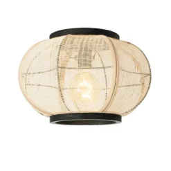 QAZQA Deckenleuchten|Wohnzimmerlampen*Orientalische Deckenleuchte Braun - Rob