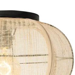 QAZQA Deckenleuchten|Wohnzimmerlampen*Orientalische Deckenleuchte Braun - Rob