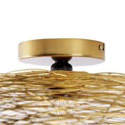 QAZQA Deckenleuchten|Wohnzimmerlampen*Orientalische Deckenleuchte Gold 40 cm - Glan