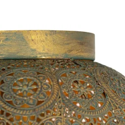 QAZQA Deckenleuchten|Wohnzimmerlampen*Orientalische Deckenleuchte Gold mit Grün 28,5 cm - Baloo