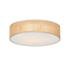 QAZQA Schlafzimmerlampen|Küchenlampen*Orientalische Deckenleuchte Rattan 40 cm 3-flammig - Tromma