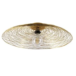 QAZQA Schlafzimmerlampen|Küchenlampen*Orientalische Deckenleuchte Gold 60 cm - Eichel
