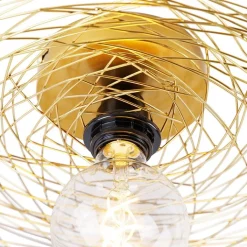 QAZQA Schlafzimmerlampen|Küchenlampen*Orientalische Deckenleuchte Gold 60 cm - Eichel