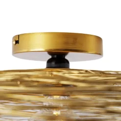 QAZQA Schlafzimmerlampen|Küchenlampen*Orientalische Deckenleuchte Gold 60 cm - Eichel