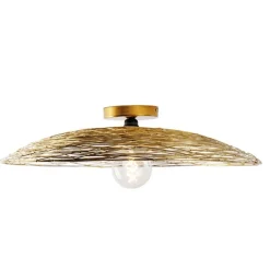 QAZQA Schlafzimmerlampen|Küchenlampen*Orientalische Deckenleuchte Gold 60 cm - Eichel