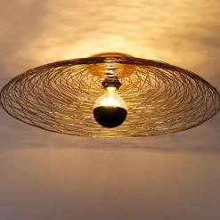 QAZQA Schlafzimmerlampen|Küchenlampen*Orientalische Deckenleuchte Gold 60 cm - Eichel