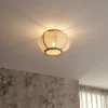 QAZQA Deckenleuchten|Wohnzimmerlampen*Orientalische Deckenleuchte Natur - Rob