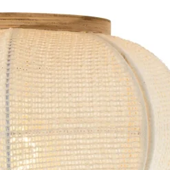 QAZQA Deckenleuchten|Wohnzimmerlampen*Orientalische Deckenleuchte Natur - Rob