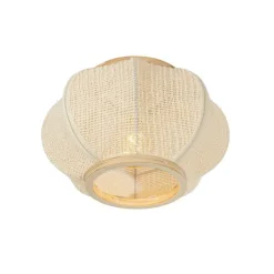 QAZQA Deckenleuchten|Wohnzimmerlampen*Orientalische Deckenleuchte Natur - Rob