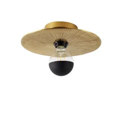 QAZQA Deckenleuchten|Wohnzimmerlampen*Orientalische Deckenleuchte Gold Rund - Konge