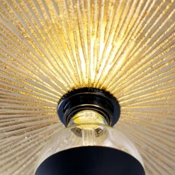 QAZQA Deckenleuchten|Wohnzimmerlampen*Orientalische Deckenleuchte Gold Rund - Konge