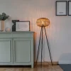 QAZQA Stehlampen|Wohnzimmerlampen*Orientalische Dreibein-Stehleuchte aus Bambus - Amira