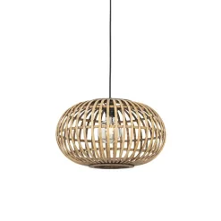 QAZQA Pendelleuchten|Wohnzimmerlampen*Orientalische Hängelampe Bambus 44 cm - Amira