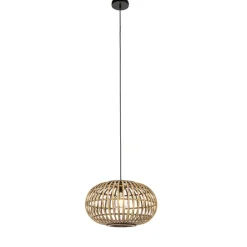 QAZQA Pendelleuchten|Wohnzimmerlampen*Orientalische Hängelampe Bambus 44 cm - Amira