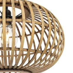 QAZQA Pendelleuchten|Wohnzimmerlampen*Orientalische Hängelampe Bambus 44 cm - Amira