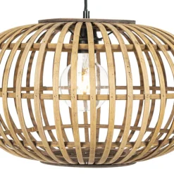QAZQA Pendelleuchten|Wohnzimmerlampen*Orientalische Hängelampe Bambus 44 cm - Amira