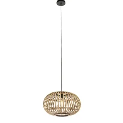 QAZQA Pendelleuchten|Wohnzimmerlampen*Orientalische Hängelampe Bambus 44 cm - Amira