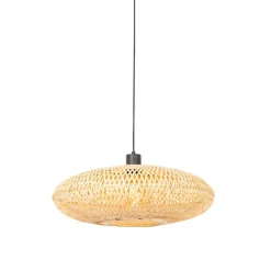 Kinder QAZQA Kinderzimmerlampen|Schlafzimmerlampen*Orientalische Hängelampe Bambus 50 cm - Ostrava