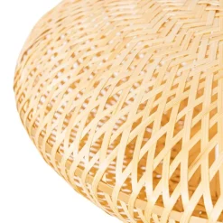 Kinder QAZQA Kinderzimmerlampen|Schlafzimmerlampen*Orientalische Hängelampe Bambus 50 cm - Ostrava