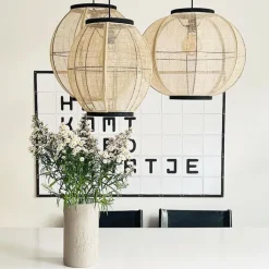 Kinder QAZQA Kinderzimmerlampen|Pendelleuchten*Orientalische Hängelampe braun Stoff 35 cm - Rob