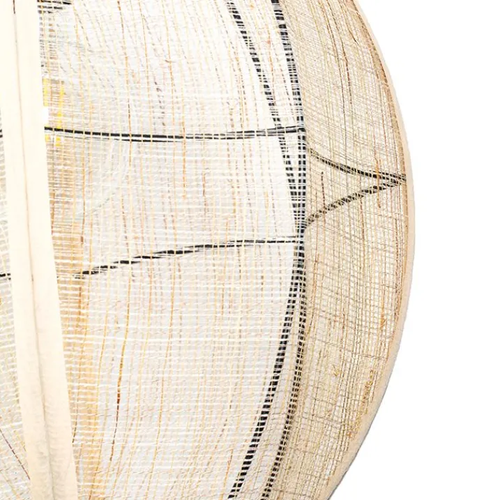 Kinder QAZQA Kinderzimmerlampen|Pendelleuchten*Orientalische Hängelampe braun Stoff 35 cm - Rob