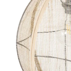 Kinder QAZQA Kinderzimmerlampen|Pendelleuchten*Orientalische Hängelampe braun Stoff 35 cm - Rob