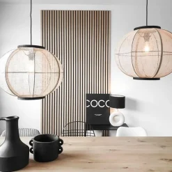 Kinder QAZQA Kinderzimmerlampen|Pendelleuchten*Orientalische Hängelampe braun Stoff 48 cm - Rob