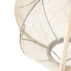 Kinder QAZQA Kinderzimmerlampen|Pendelleuchten*Orientalische Hängelampe braun Stoff 48 cm - Rob