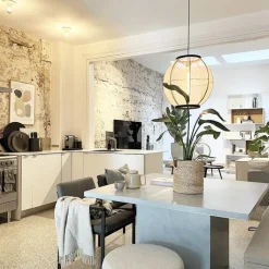 Kinder QAZQA Kinderzimmerlampen|Pendelleuchten*Orientalische Hängelampe braun Stoff 46 cm - Rob